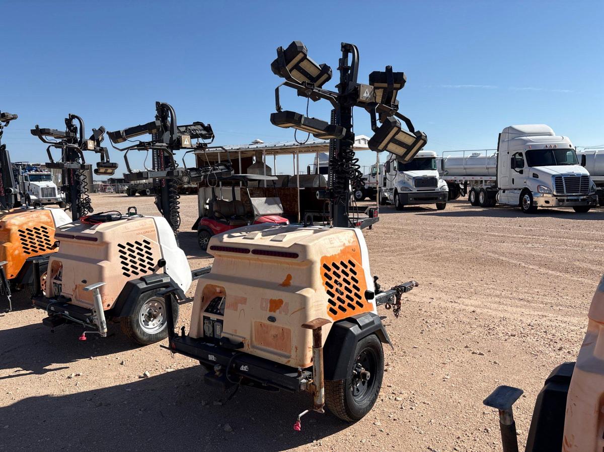 Used 2017 GENERAC MLT6SMDS 6KW S/A BUMPER PULL LED LIGHT TOWER
