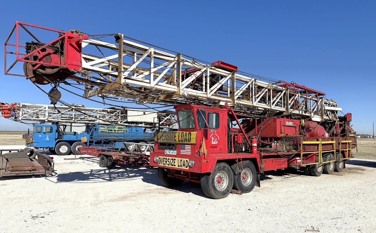 Used 1982 COOPER LTO-550 DD (97’-200K) 5-AXLE WORKING WELL SERVICE RIG PACKAGE LOTS TO INCLUDE 97 - 97F