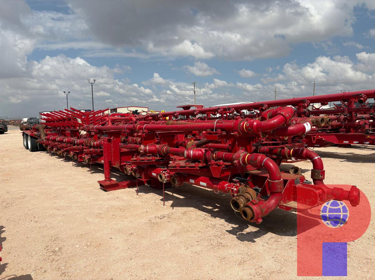Used 2017 BO’S BETTER BUILT 56’ 16-ARM T/A FRAC MISSLE/MANIFOLD TRAILER