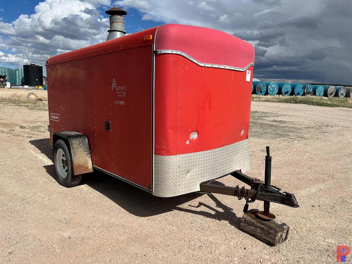 Used 1996 HAULMARK 10’6”L X 5’W SINGLE AXLE BUMPER PULL ENCLOSED TRAILER