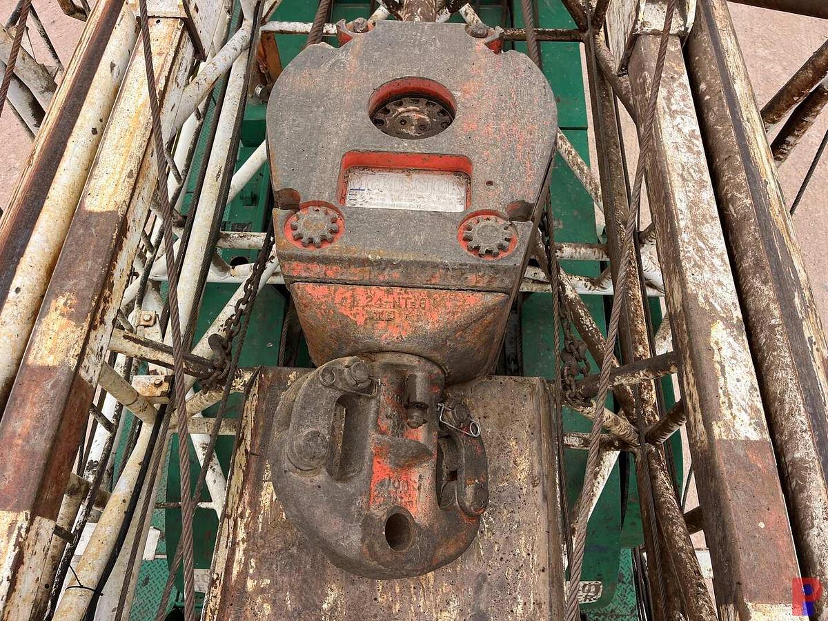 Used FRANKS 1287/160 BACK IN WELL SERVICE RIG MTD ON 4-AXLE CARRIER