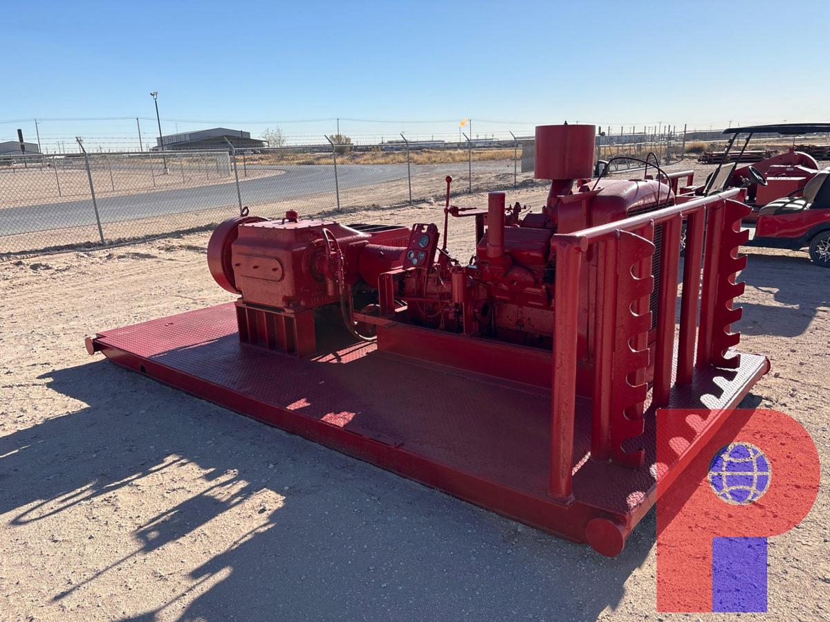 Used GARDNER DENVER 1PE-172 TRIPLEX PUMP, SKIDDED