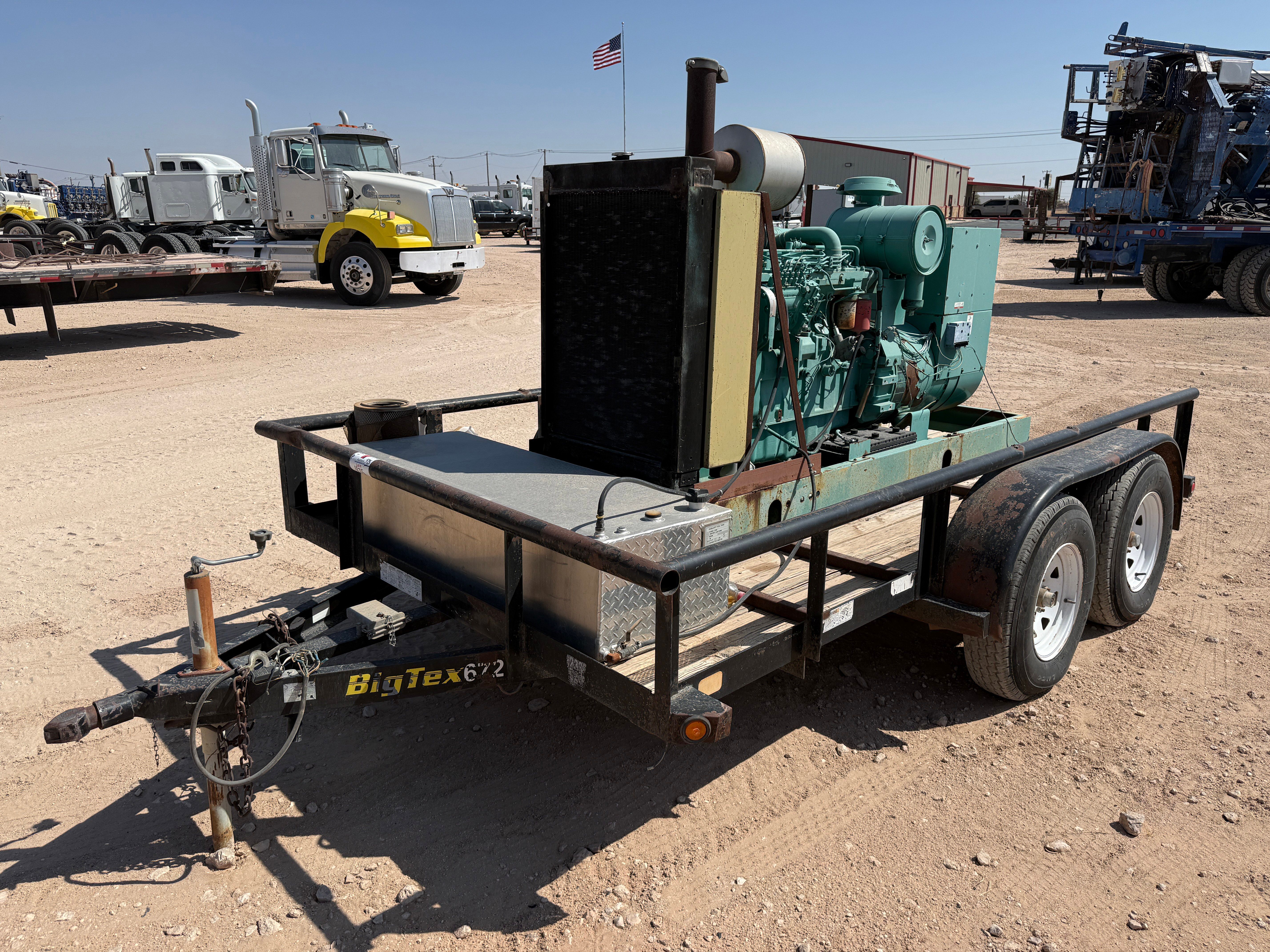 Used 2014 BIG TEX 12’ X 6.5’ T/A BUMPER PULL GENERATOR TRAILER