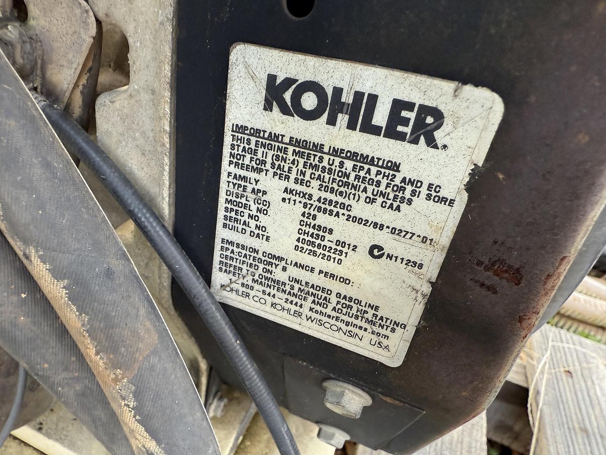 Used ISUZU 3CA1-GZG01 3 CYL DIESEL ENGINE, & KOHLER COMMAND PRO 13 GAS ENG W/  IR AIR COMPRESSOR