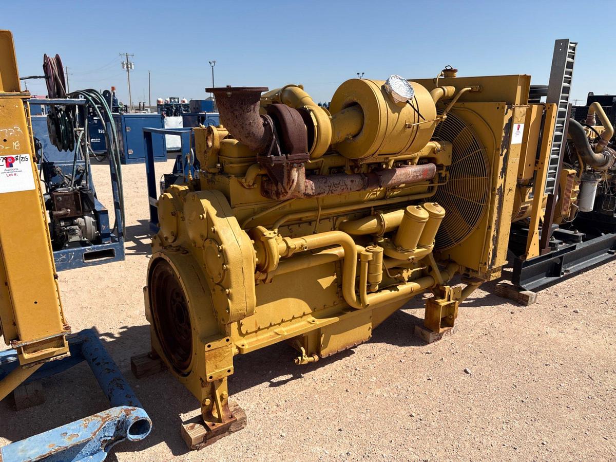 Used CAT D353E diesel engine w/ radiator