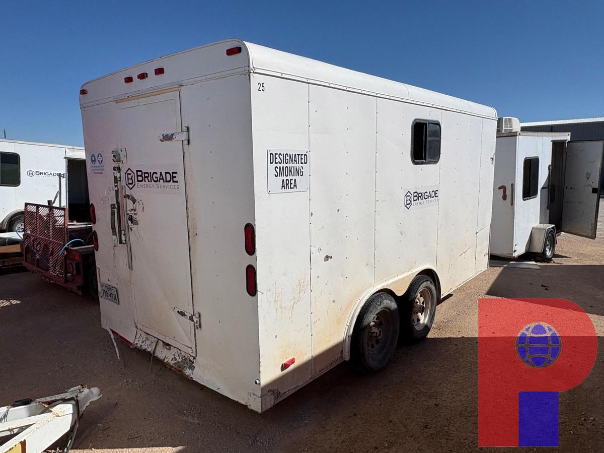 Used 2007 PACE AMERICAN 14’ X 7’ T/A BUMPER PULL DOGHOUSE TRAILER