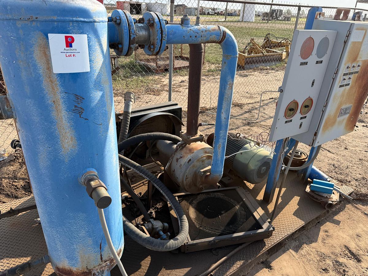 Used (2) SKIDDED AIR COMPRESSOR STATIONS INCOMPLETE F/ PARTS
