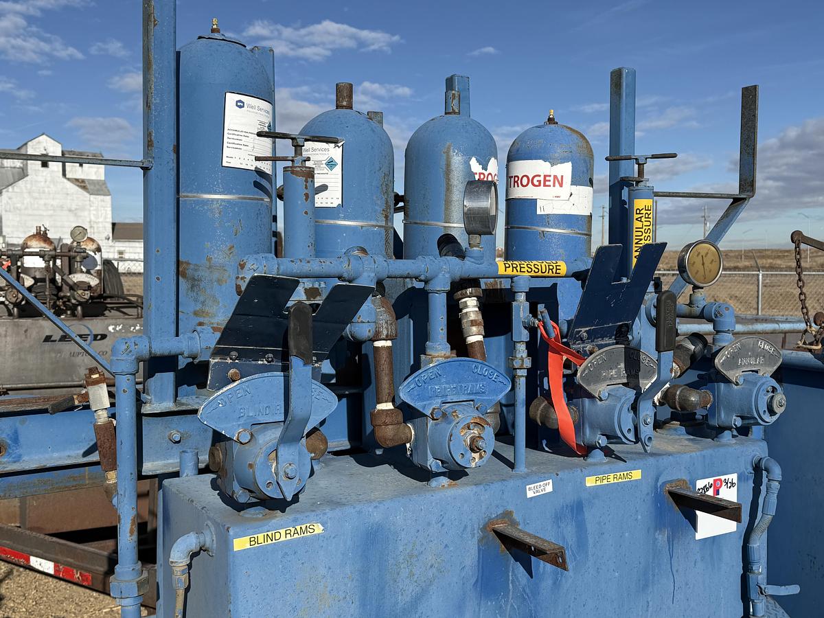 Used 2002 SHOP MADE 12’ T/A 4-STATION BUMPER PULL ACCUMULATOR TRAILER