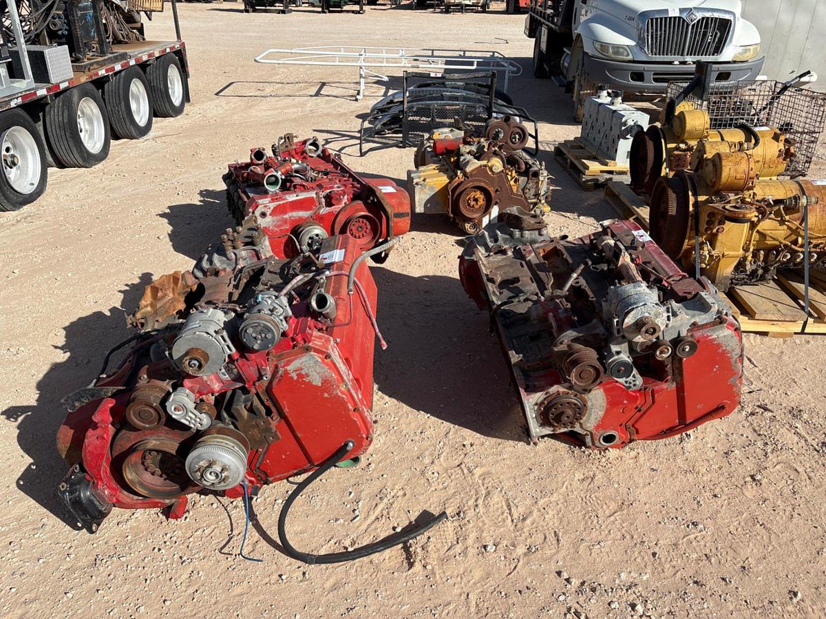 Used (3) CUMMINS ISX & (1) CAT C13 INCOMPLETE DIESEL ENGINES