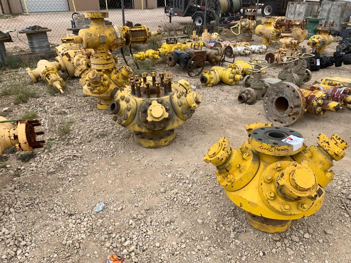 Used (4) 4” to 7-1/6” 10k GOAT HEADS w/ 4” 1502 Connections