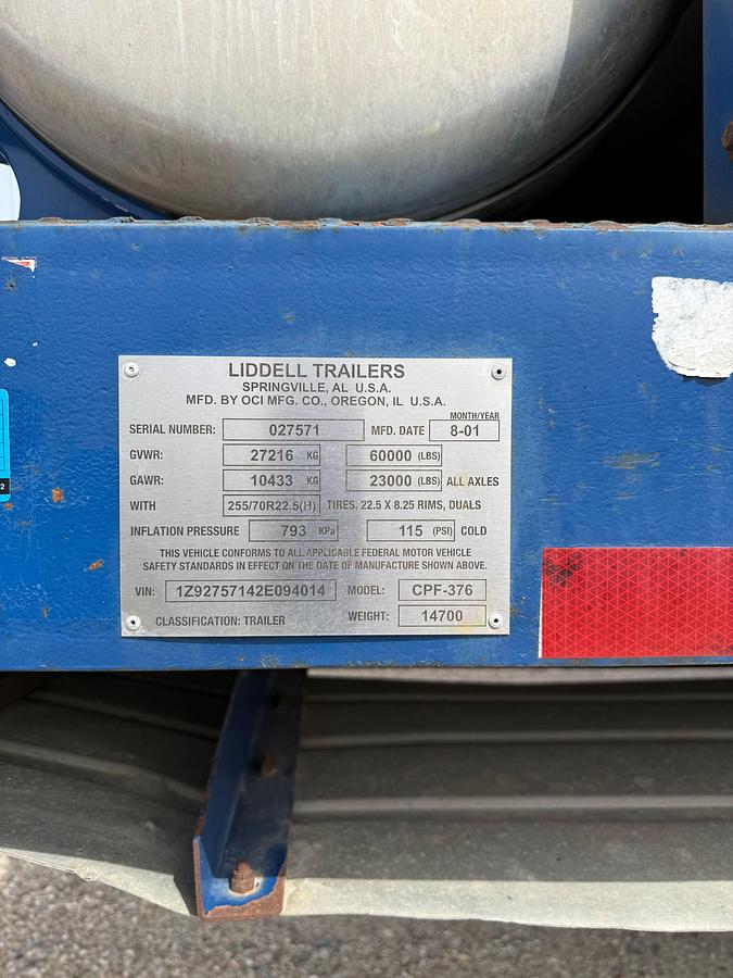 Used 2002 SPM DOUBLE PUMPER CEMENTING TRAILER