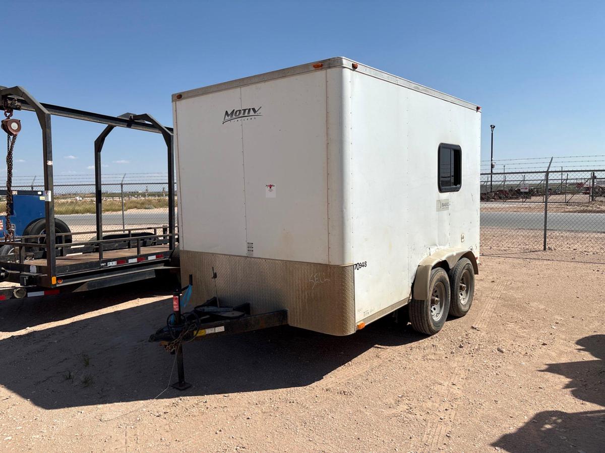 Used 2012 ATC TRAILERS 12’ X 7.5’ T/A BUMPER PULL DOGHOUSE TRAILER