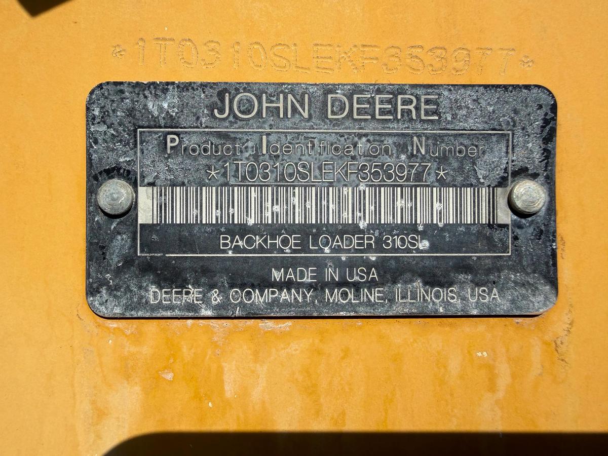 Used 2019 JOHN DEERE 310SL BACKHOE