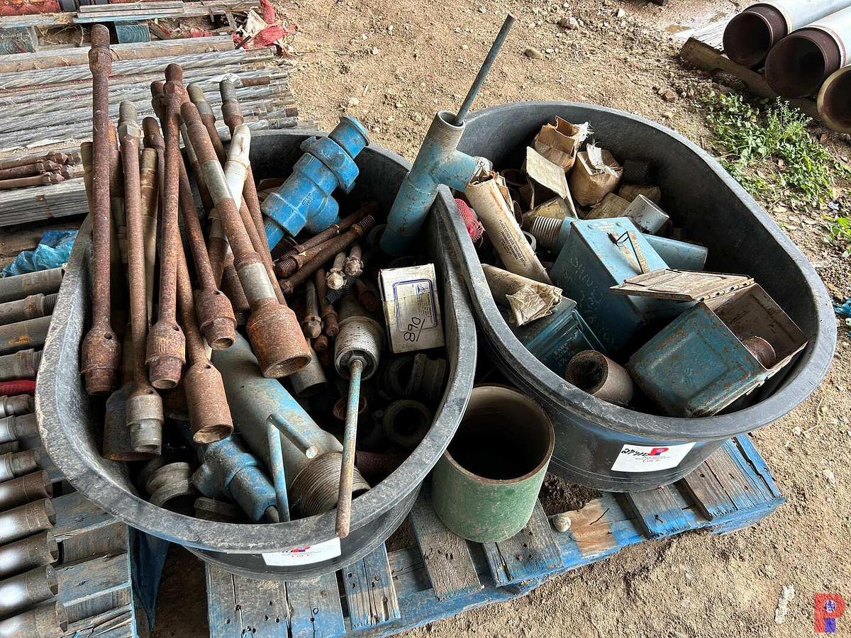 Used (2 X $) (2) MISC TUBS W/ FISHING TOOLS