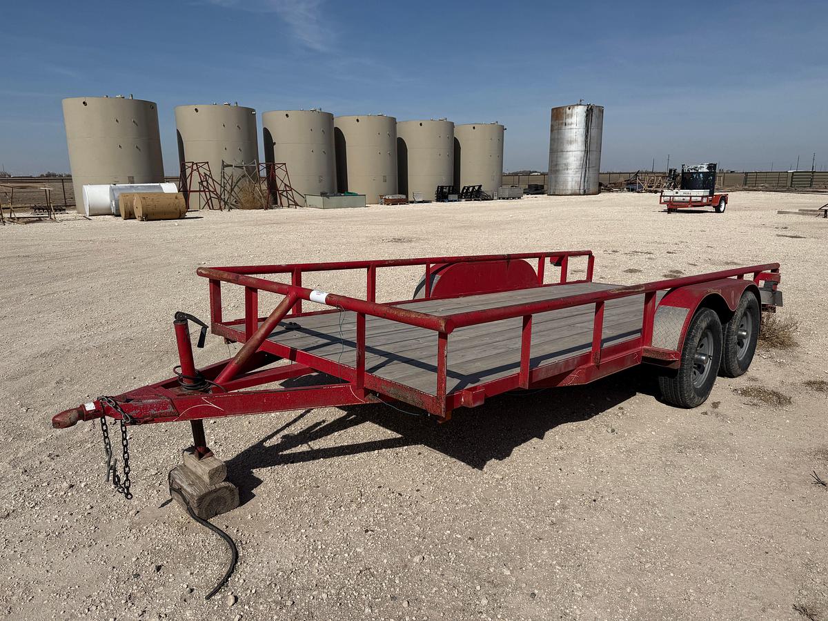 Used 2005 TEX MEX TRAILERS 16’ X 7’ T/A BUMPER PULL UTILITY TRAILER