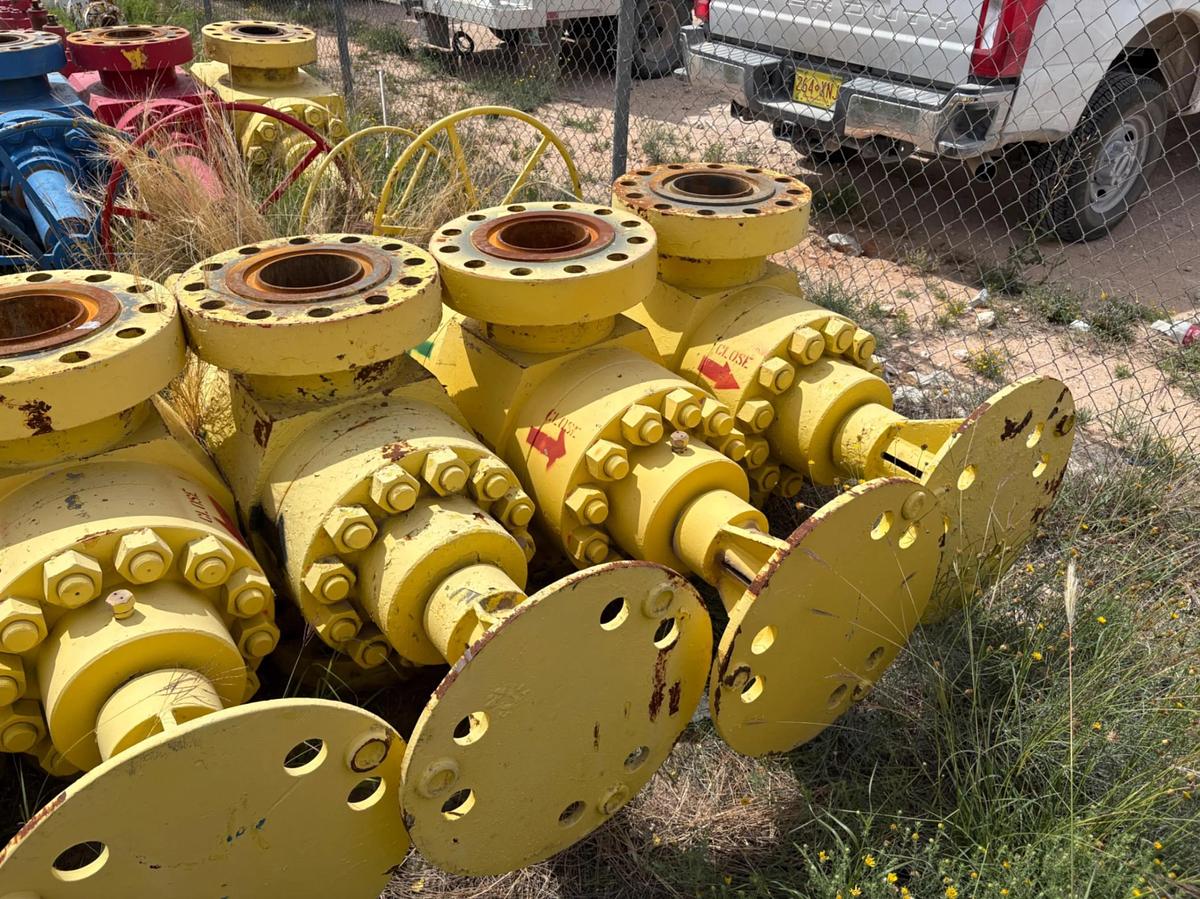 Used (3x$) (3) 7-1/16” frac valves