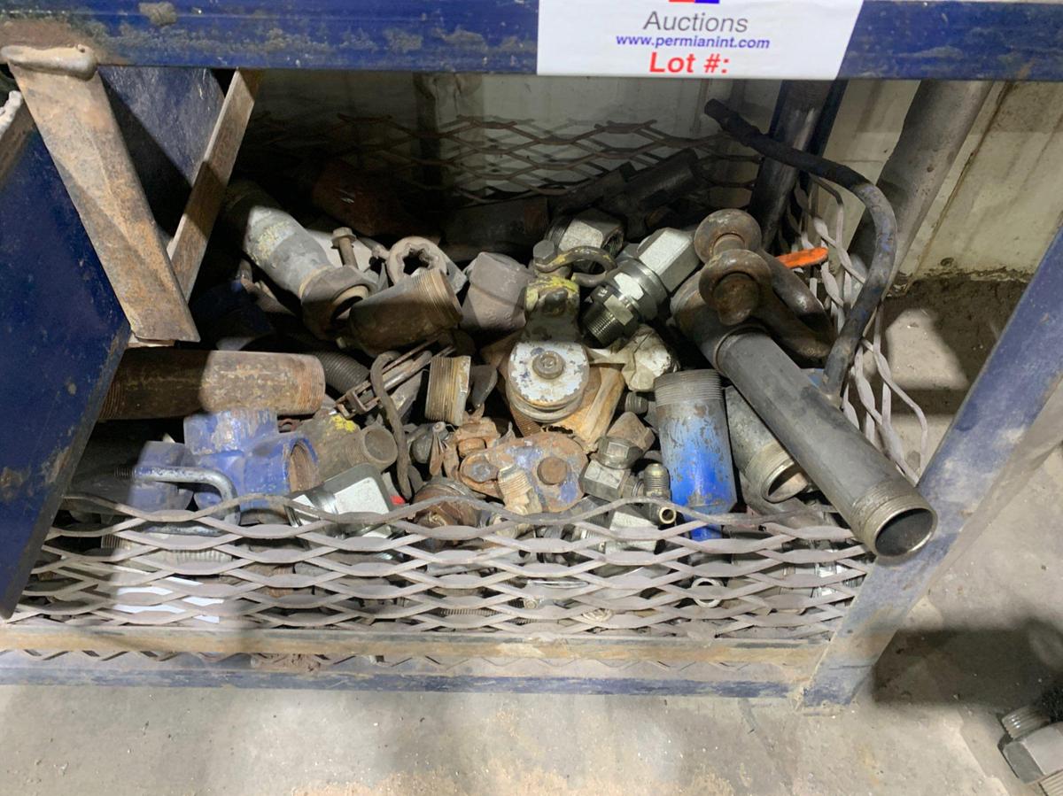 Used Bolt Bin w/ Misc Valves and Fittings