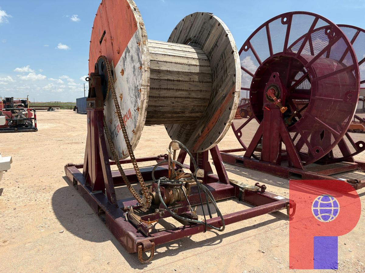 Used 14.5’ X 8.5’ HYDRAULIC SPOOLING SKID W/ 9’ X 70” SPOOL
