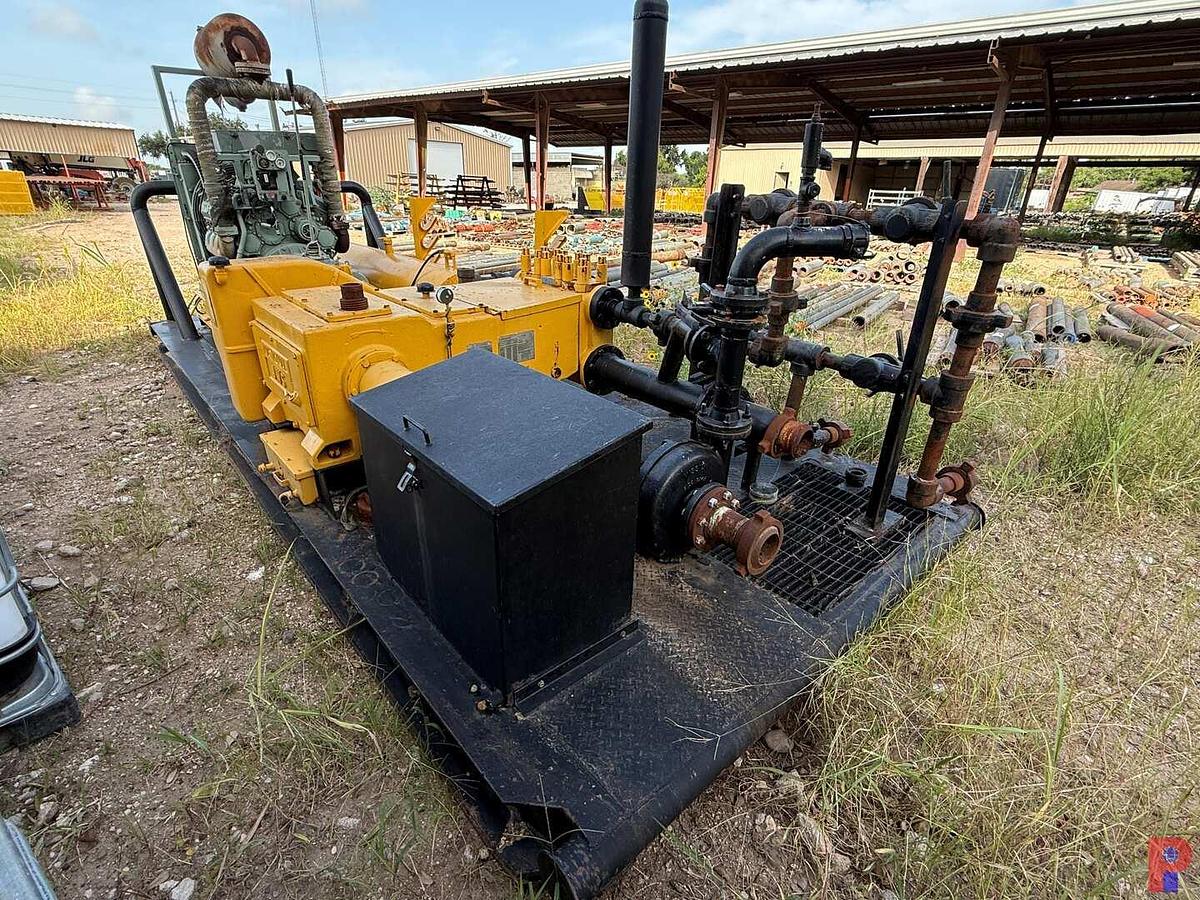 Used JWS 165L TRIPLEX WELL SERVICE PUMP P/B DETROIT DIESEL, SKIDDED