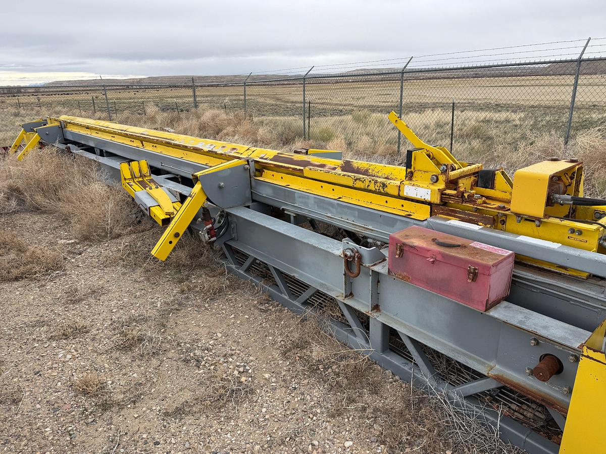 Used NORTH RIG C4S 30’H HYDRAULIC CATWALK PIPE HANDLER SKIDDED P/B YANMAR DIESEL ENGINE