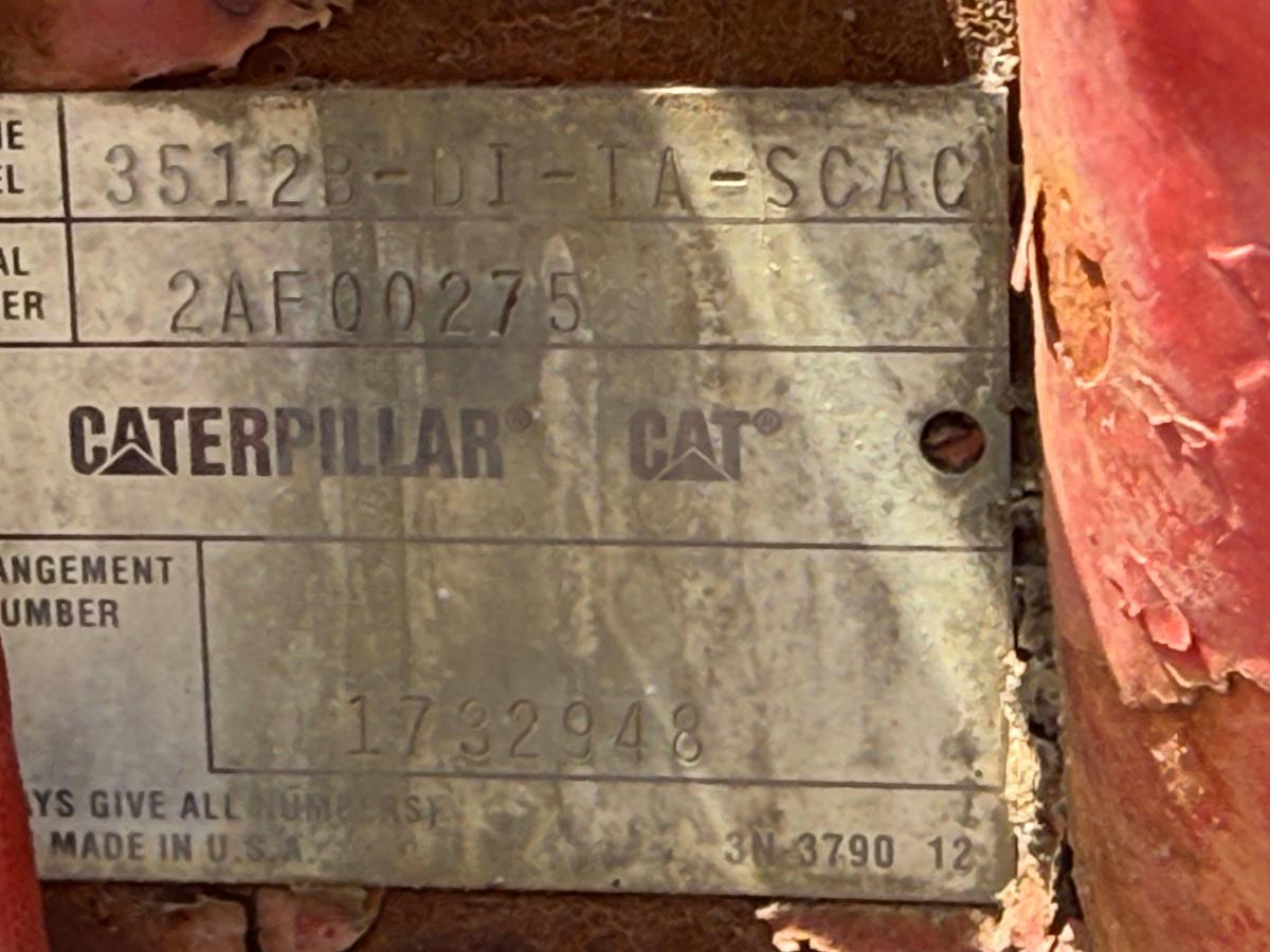 Used CATERPILLAR 3512B-DI-TA-SCAC ENGINE