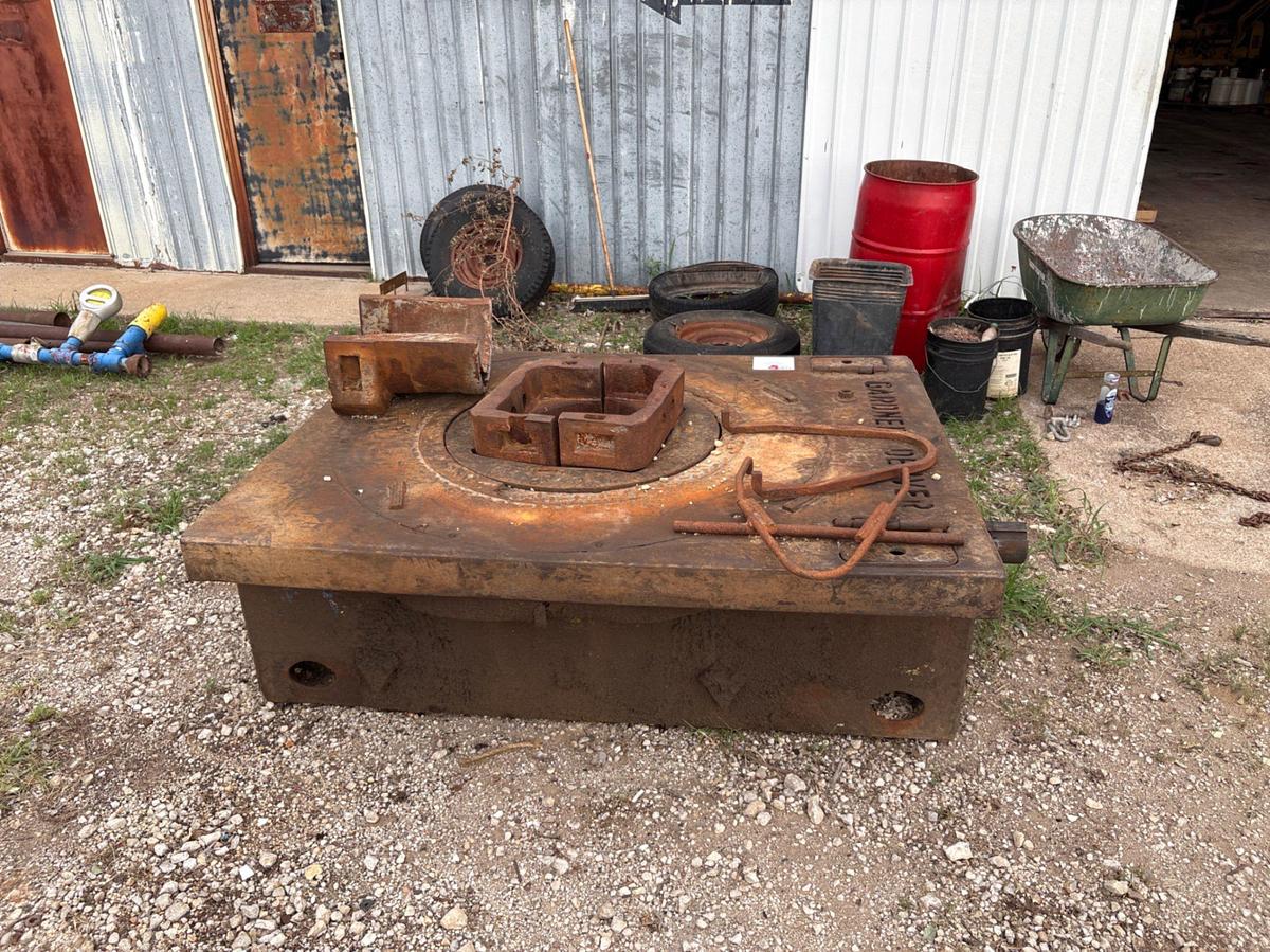 Used Gardner Denver 48” rotary table w/ 19” Kelly drive bushing