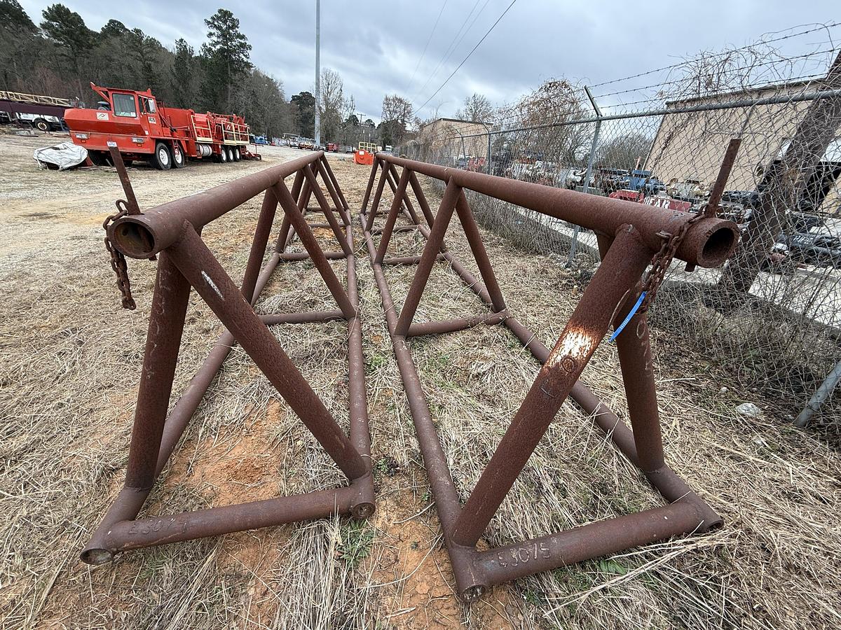 Used (2 X $) 26’ x 57” TRIANGULAR PIPE RACKs