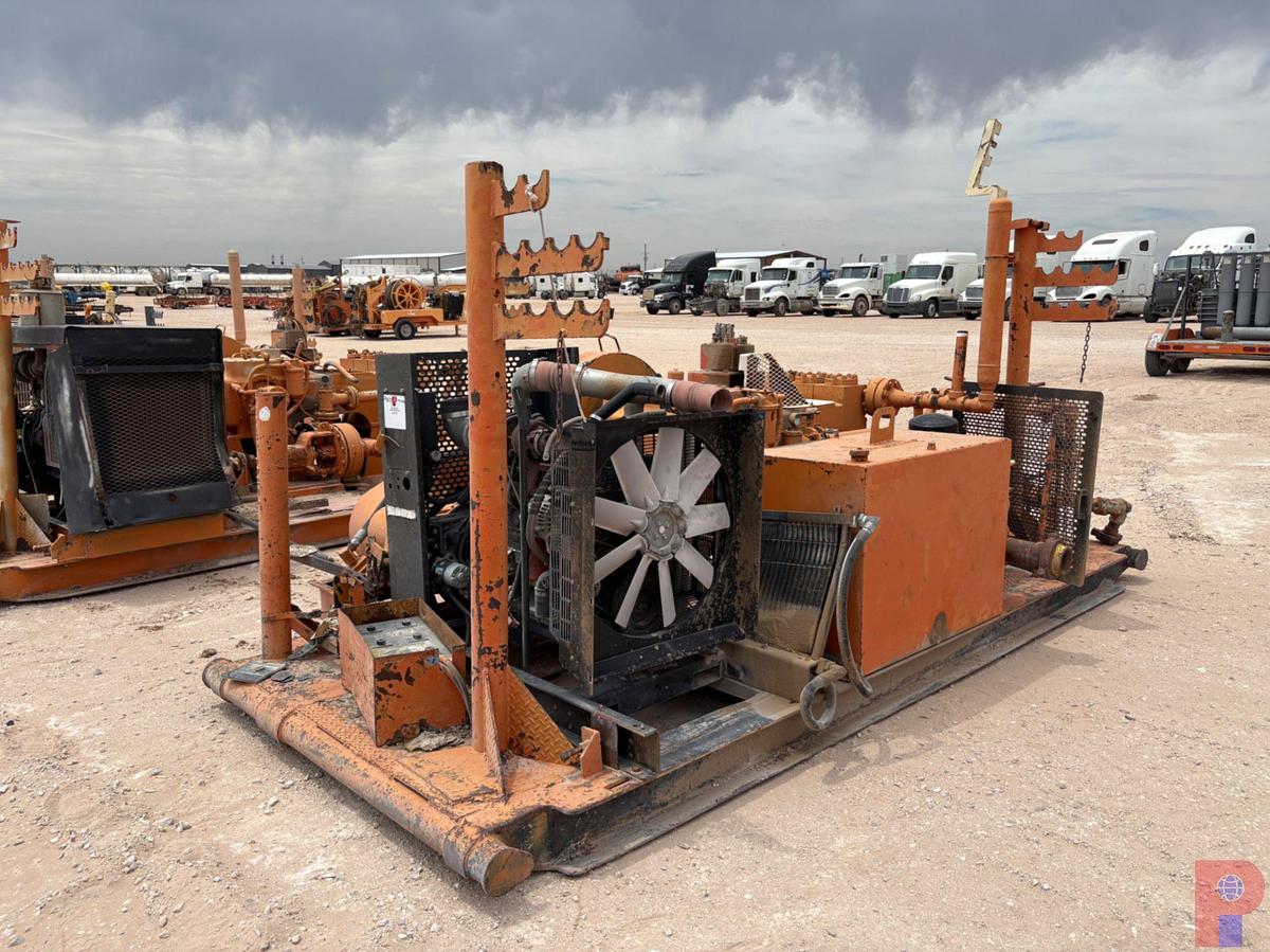 Used GARDNER DENVER TEE TRIPLEX PUMP UNIT, SKIDDED