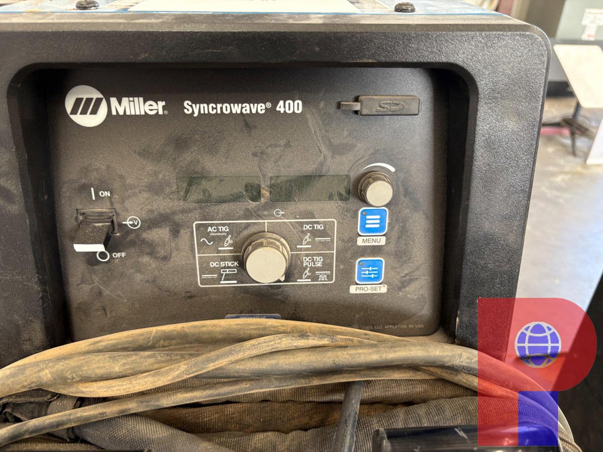Used MILLER SYNCROWAVE 400 WELDING MACHINE