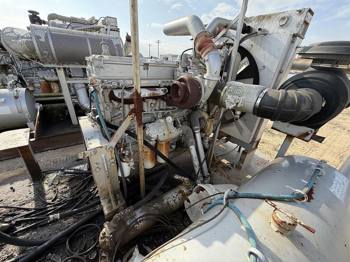 Used 25’ X 8’ PUMP SKID W/ DETROIT SERIES 60 & CONTENTS (INCOMPLETE)