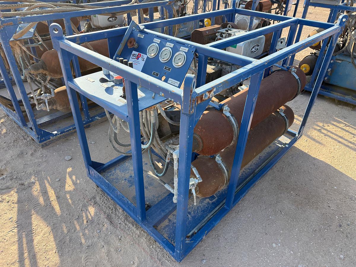 Used 3K WP 2-BOTTLE ACCUMULATOR NITROGEN BACKUP / TEST SKID P/B KUBOTA ACTV DIESEL ENGINE