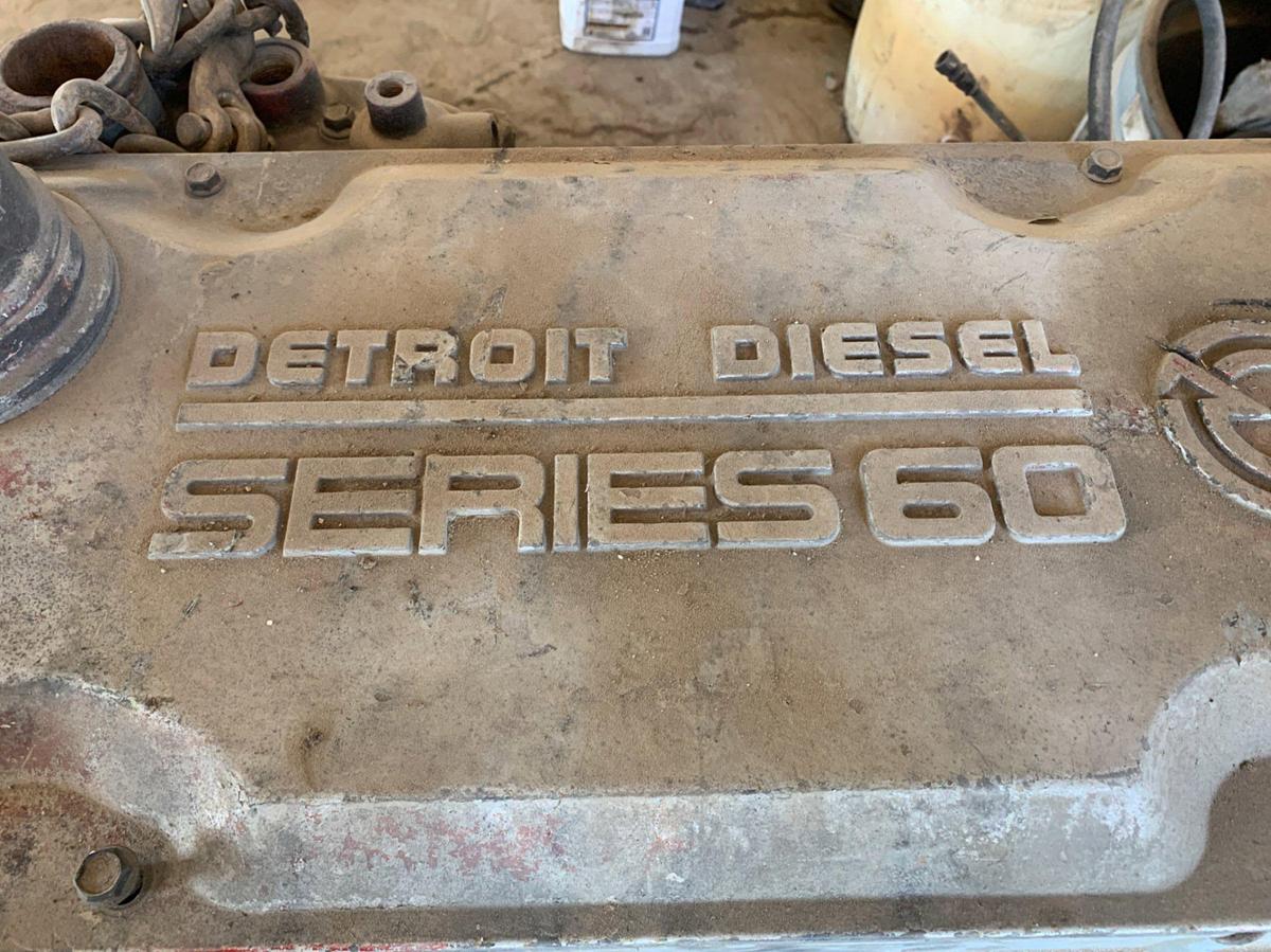 Used (Incomplete) DETROIT SERIES 60 Motor w/ Alternator, and Clutch