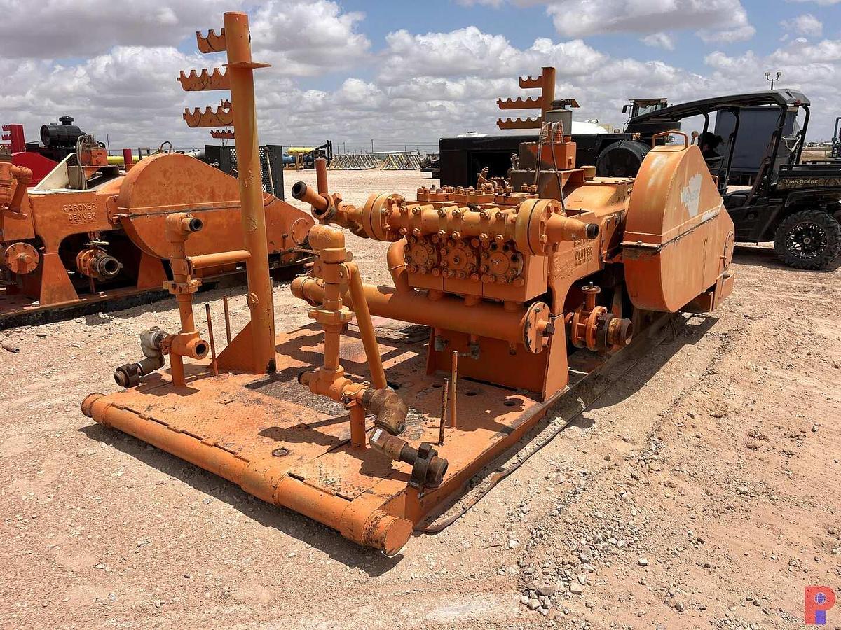 Used GARDNER DENVER TEE TRIPLEX PUMP UNIT, SKIDDED