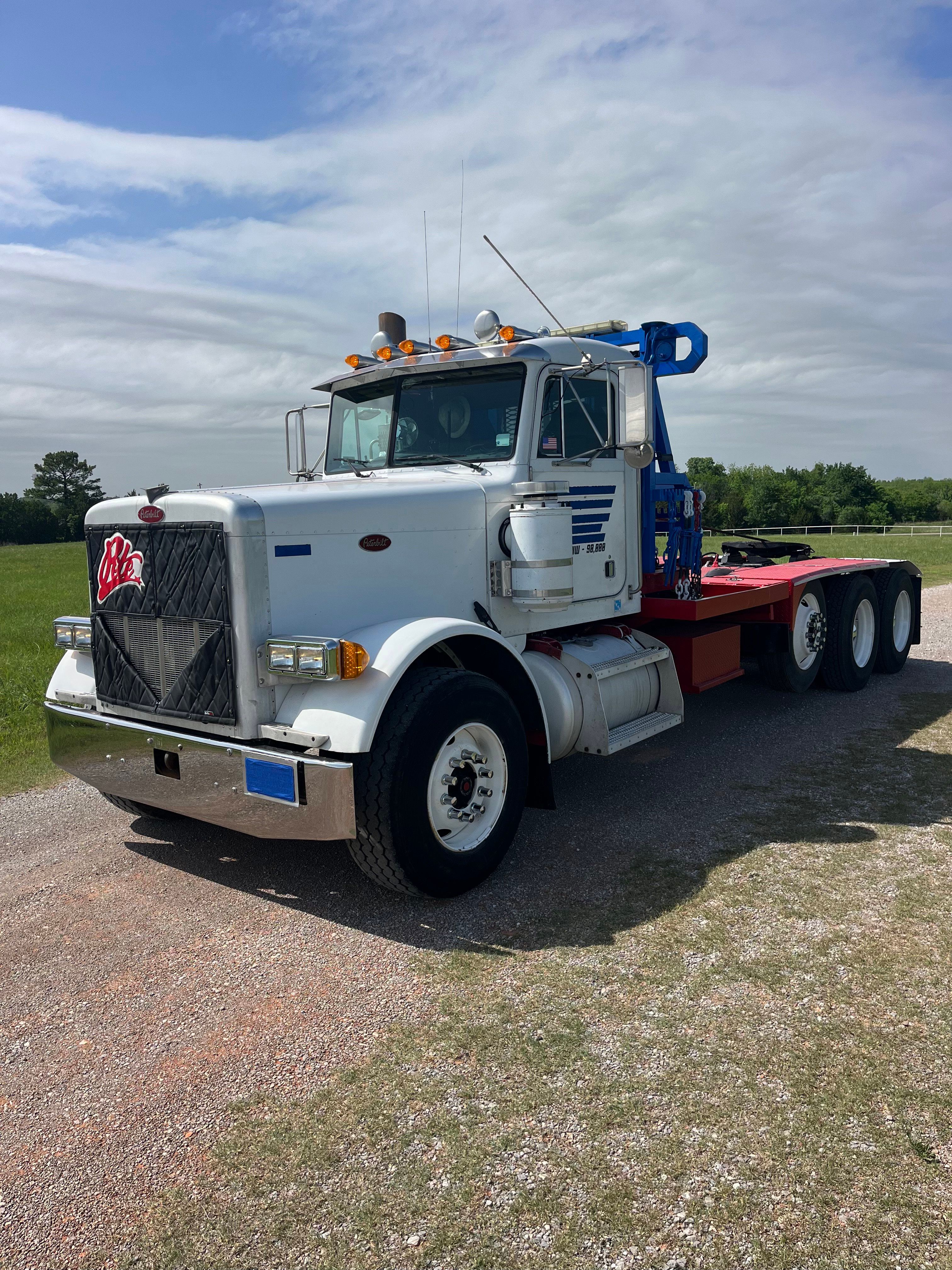 Used 1998 PETERBILT MODEL 379, 4-AXLE WINCH TRUCK TRACTOR