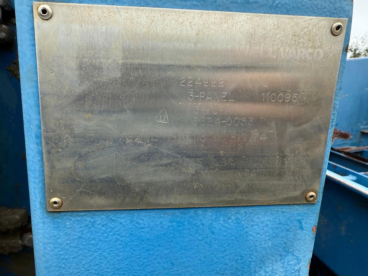 Used 2011 NOV BRANDT COBRA 3-PANEL 104” X 67” X 54” SHALE SHAKER