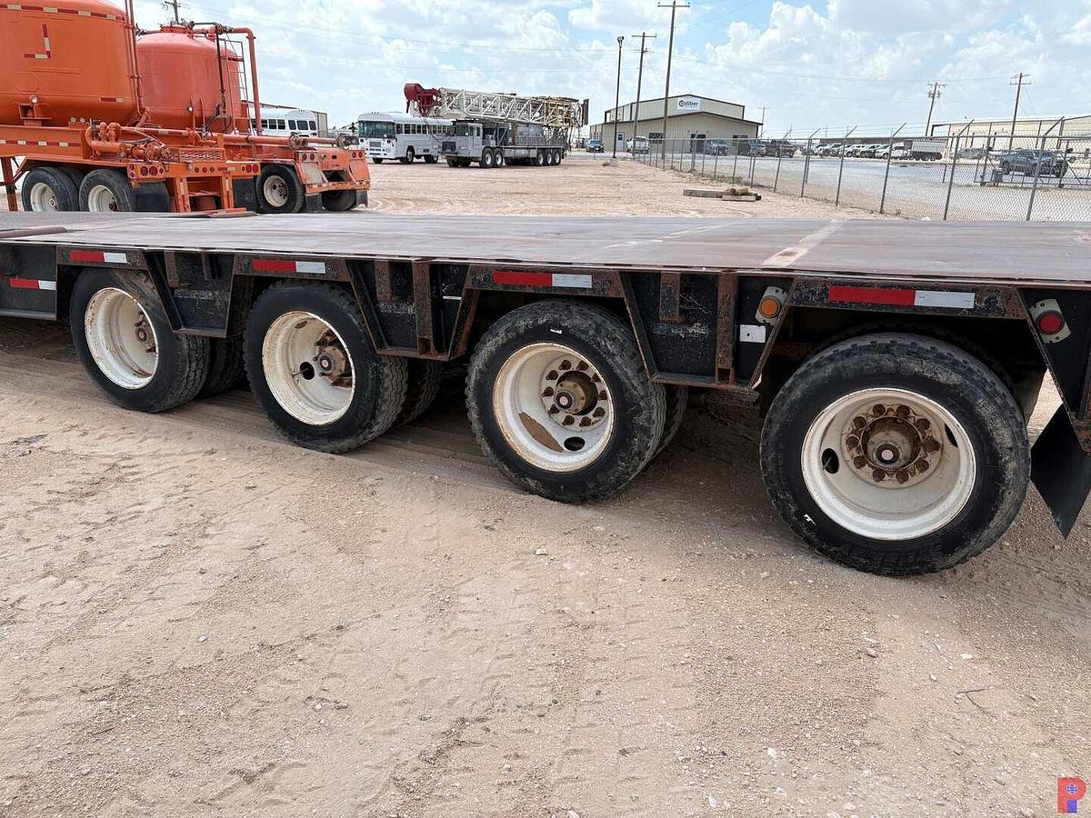 Used 2008 NEVI 43’ X 8’, ,LOWBOY TRAILER, 4 AXLES W/ROLLING TAIL BOARD