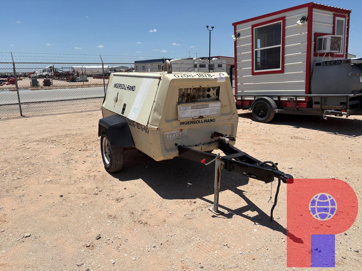 Used INGERSOLL RAND P-185C-W-JD S/A BUMPER PULL TOWABLE AIR COMPRESSOR