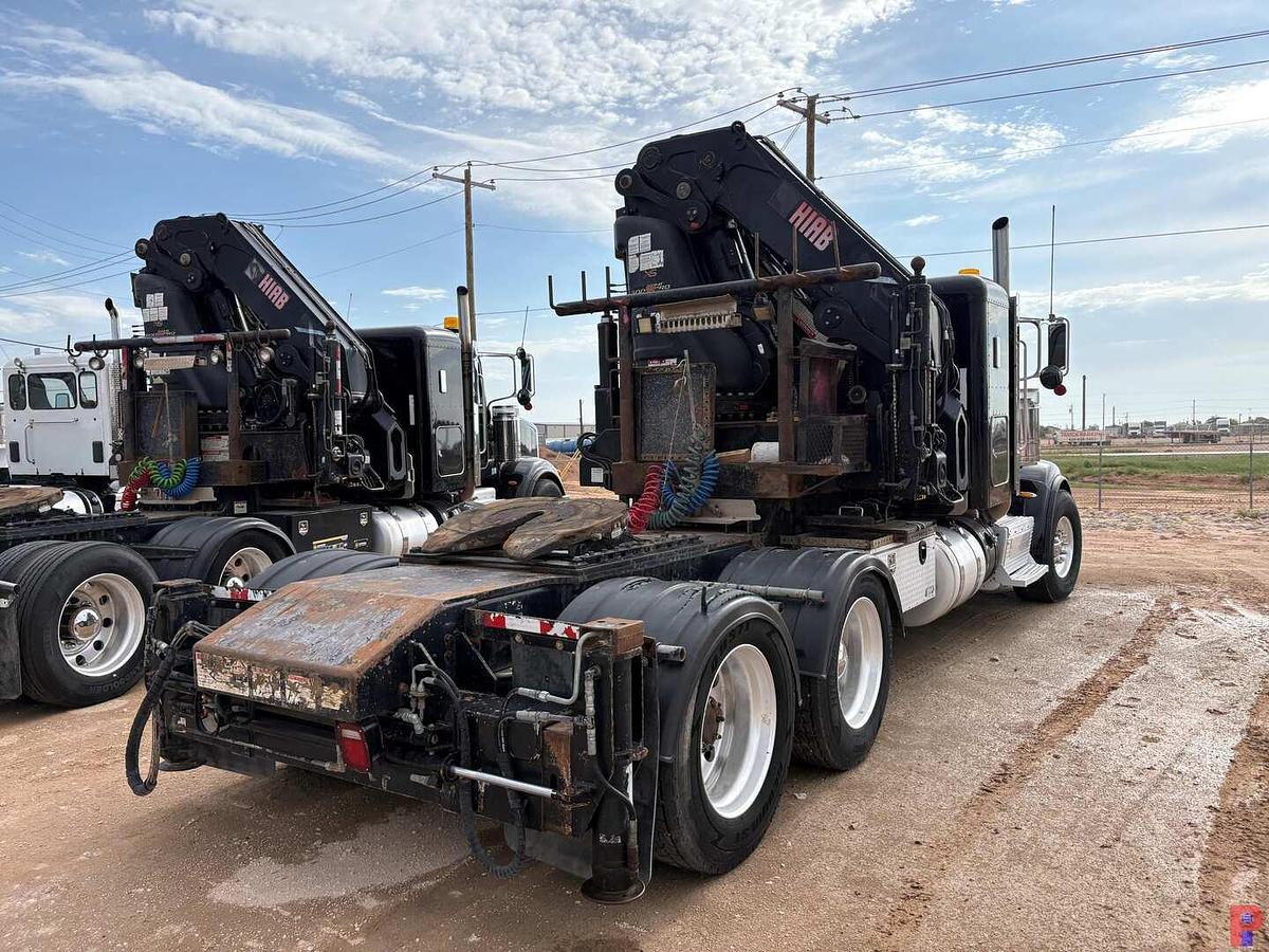 Used 2014 PETERBILT 367 T/A SLEEPER KNUCKLE BOOM CRANE TRUCK
