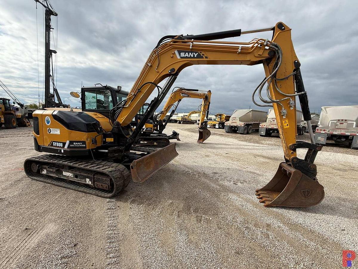 Used 2021 SANY SY80U COMPACT MINI EXCAVATOR **5 YEAR 5000 HOUR WARRANTY FROM IN SERVICE DATE**