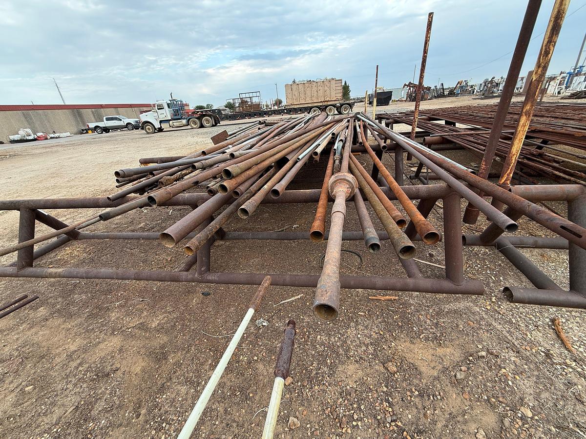 Used (2 x $) 16’ x 32” TRIANGULAR PIPE RACKS W/ PIPE STAYS