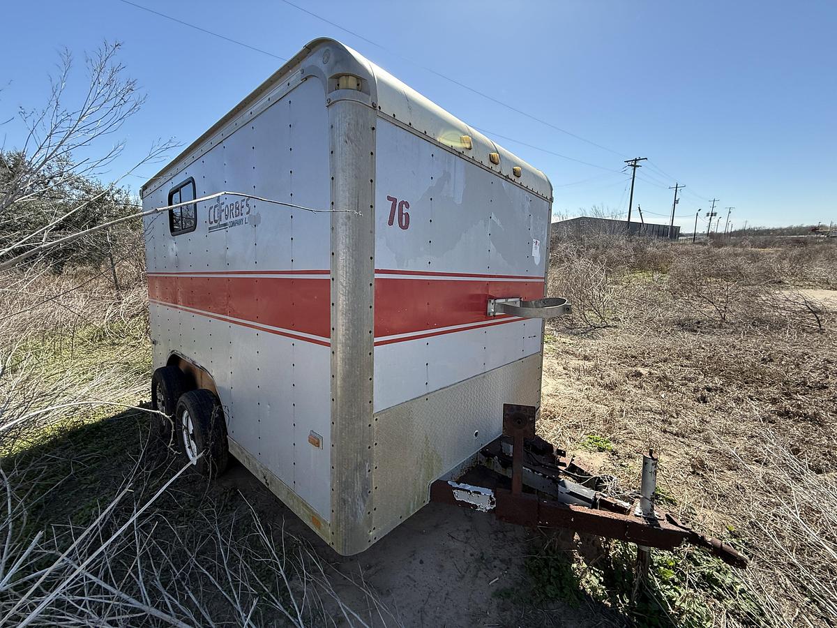 Used 12’ T/A BUMPER PULL DOGHOUSE TRAILER (DAMAGED, INOP)