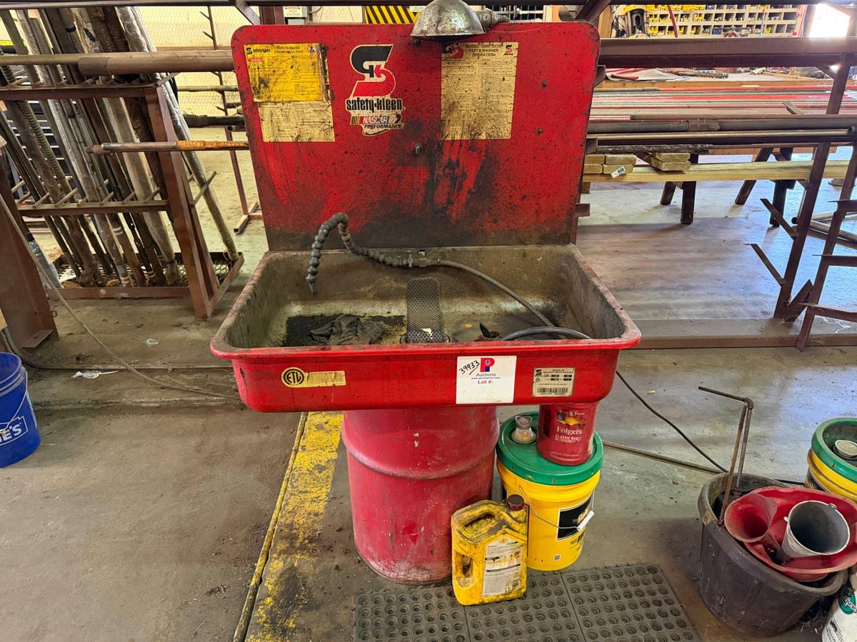 Used Bench grinder w/ vac system & 30 gallon parts washer