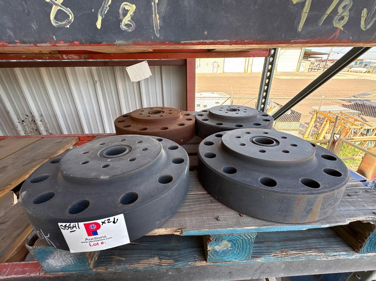Used (6) assorted adapter flanges