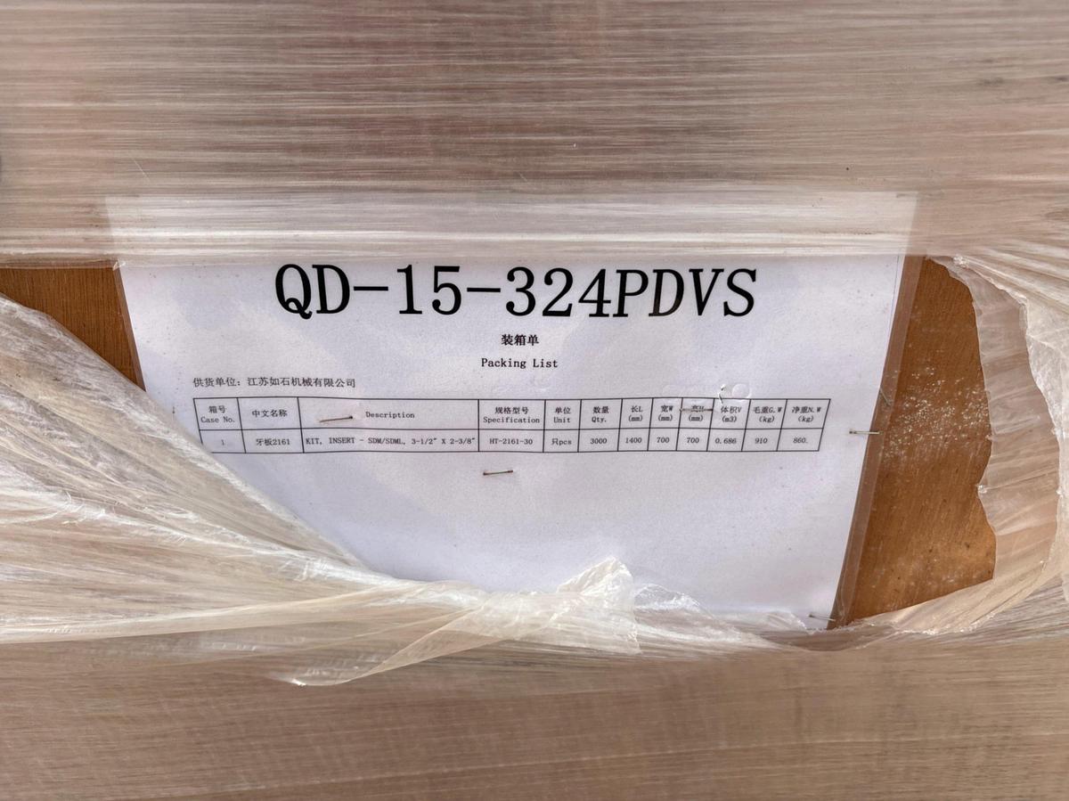 Used Crate of approximately 3,000 jiansu QD-15-324PDVS ROTARY SLIP INSERTS