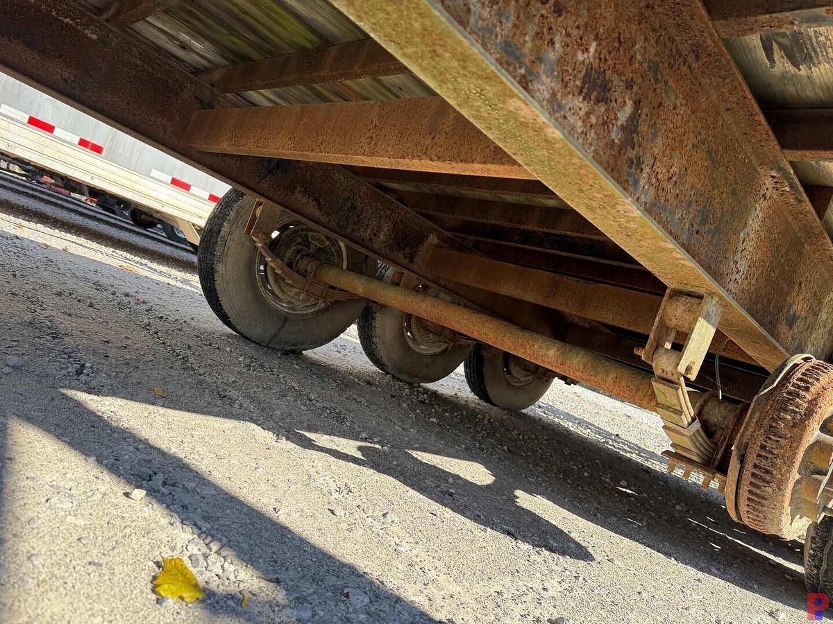 Used 2000 TOP BRAND INC 24’ FLATBED 3-AXLE PINTLE HITCH TRAILER