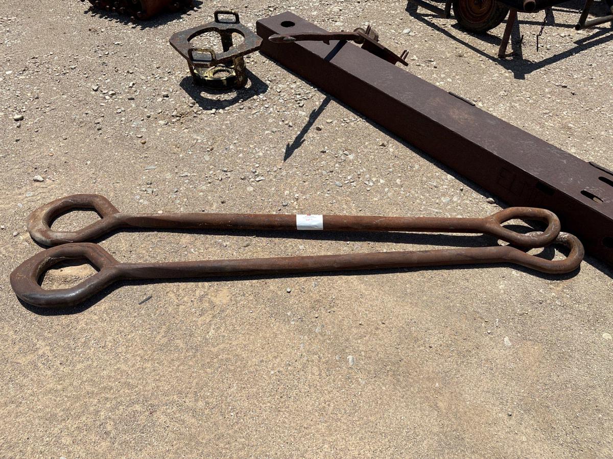 Used (2) 2-1/4” x 96” elevator links