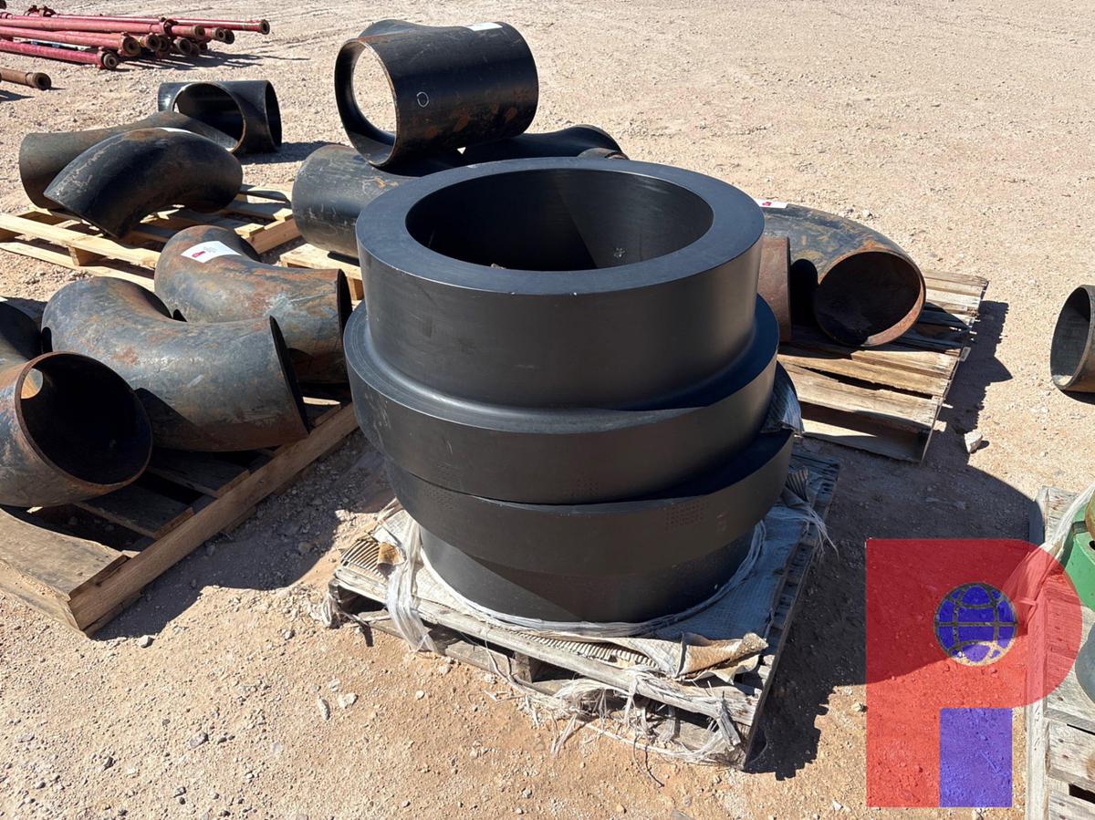 Used (4 PALLETS) W/ HDPE STUB ENDS, ADAPTER FLANGES, & HOSE COUPLERS