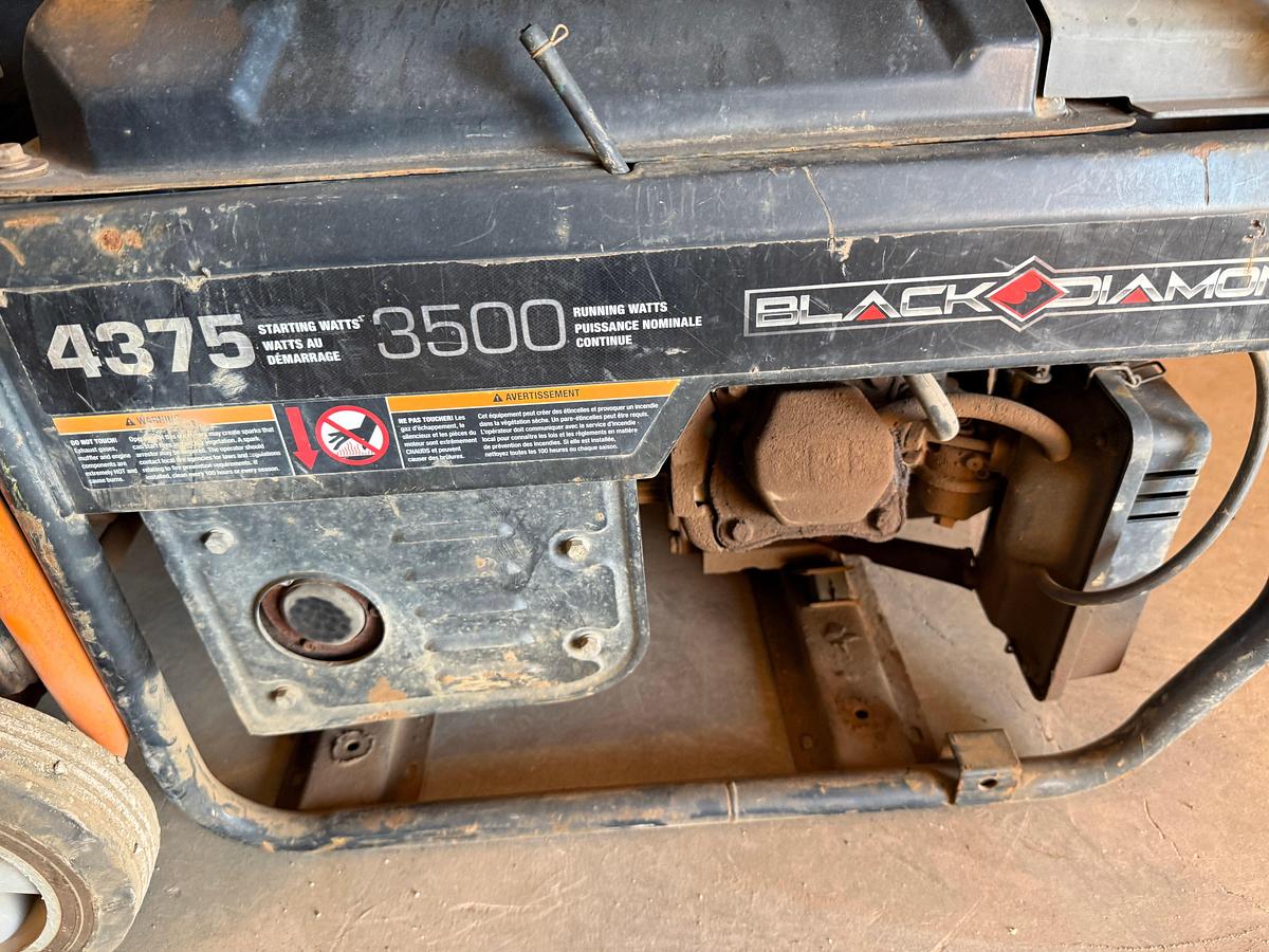 Used (5) SMALL 1500 WATT TO 4375 WATT PORTABLE GAS GENERATORS