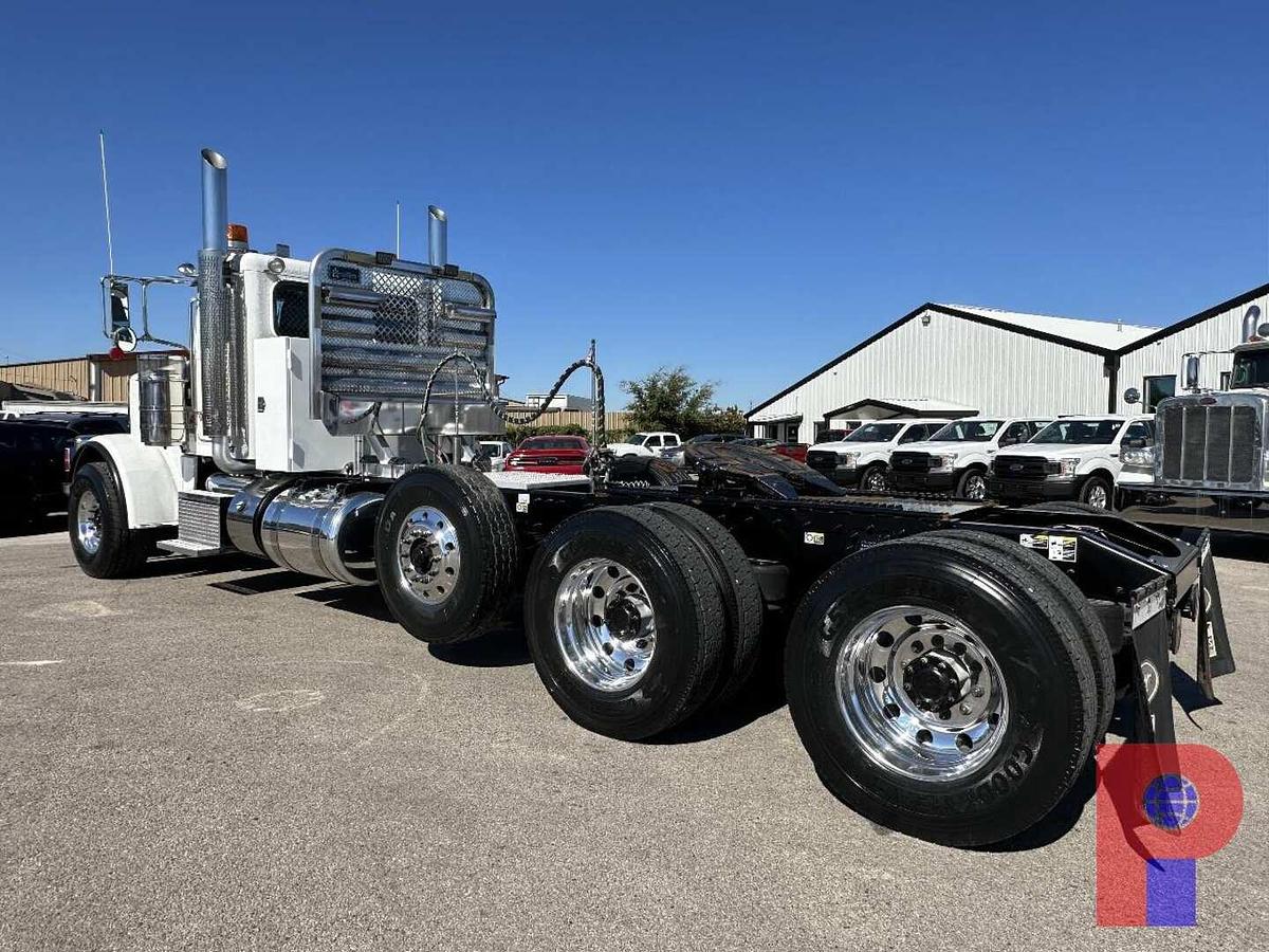 Used 2014 PETERBILT 388 TRI AXLE HEAVY HAUL DAY CAB TRUCK TRACTOR