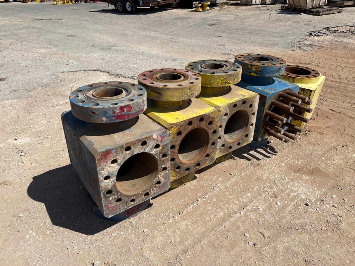 Used (4) 7-1/16” 10K frac valve bodies